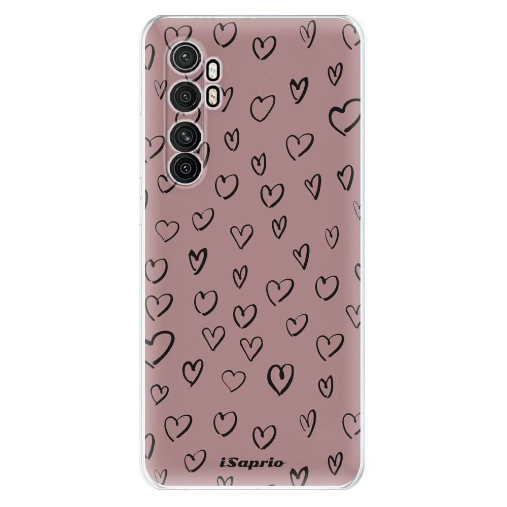 Odolné silikónové puzdro iSaprio - Heart Dark - Xiaomi Mi Note 10 Lite