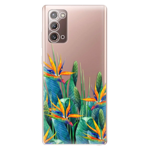 Odolné silikónové puzdro iSaprio - Exotic Flowers - Samsung Galaxy Note 20