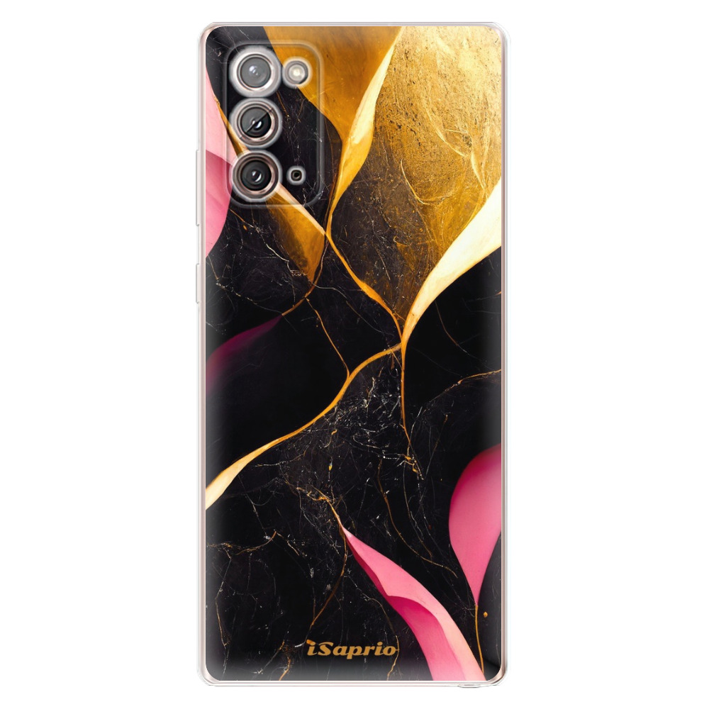Odolné silikónové puzdro iSaprio - Gold Pink Marble - Samsung Galaxy Note 20