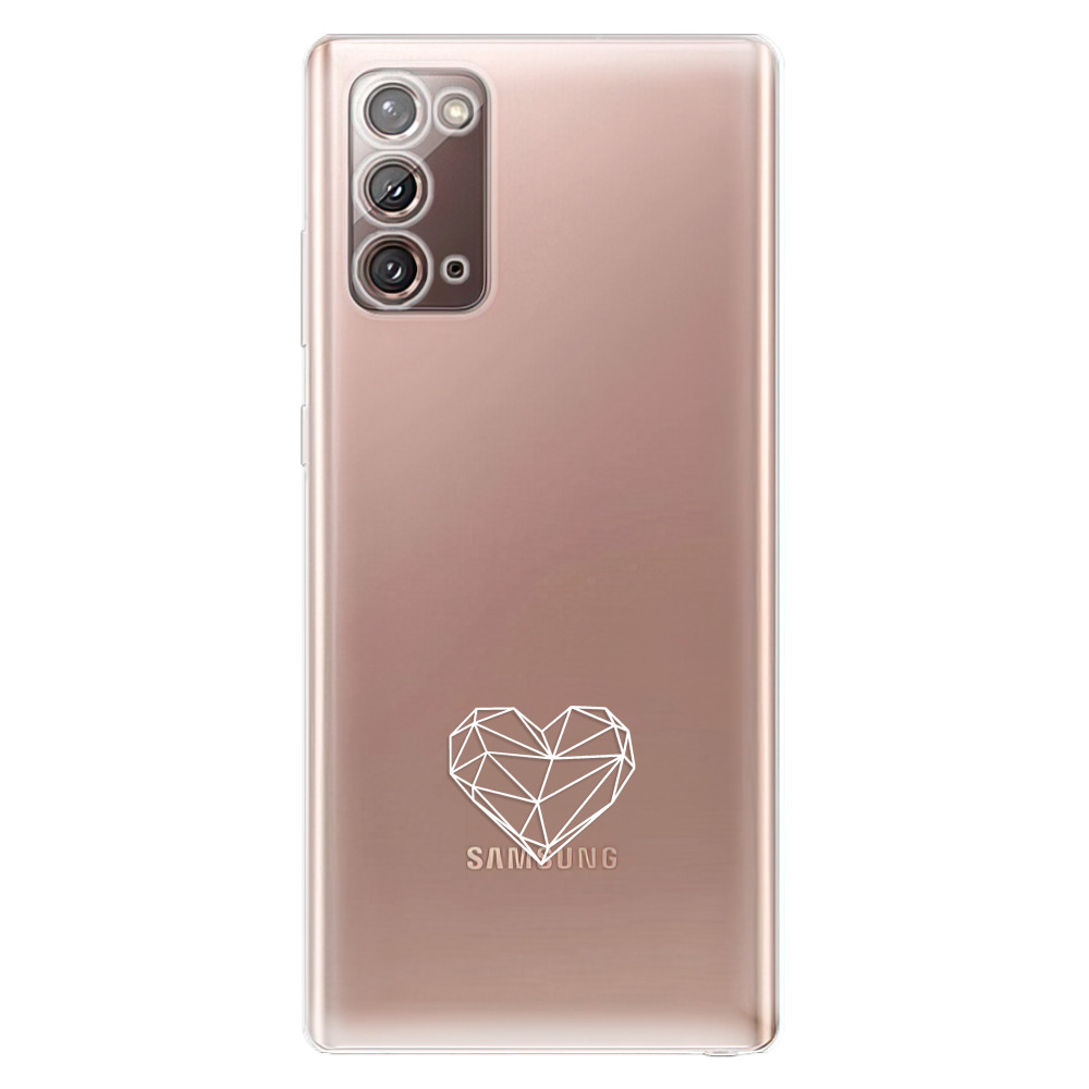 Odolné silikónové puzdro iSaprio - čiré - Digital Love - Samsung Galaxy Note 20
