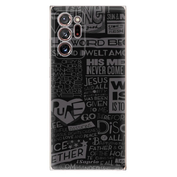 Odolné silikónové puzdro iSaprio - Text 01 - Samsung Galaxy Note 20 Ultra