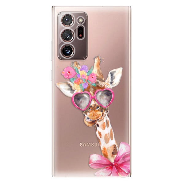 Odolné silikónové puzdro iSaprio - Lady Giraffe - Samsung Galaxy Note 20 Ultra