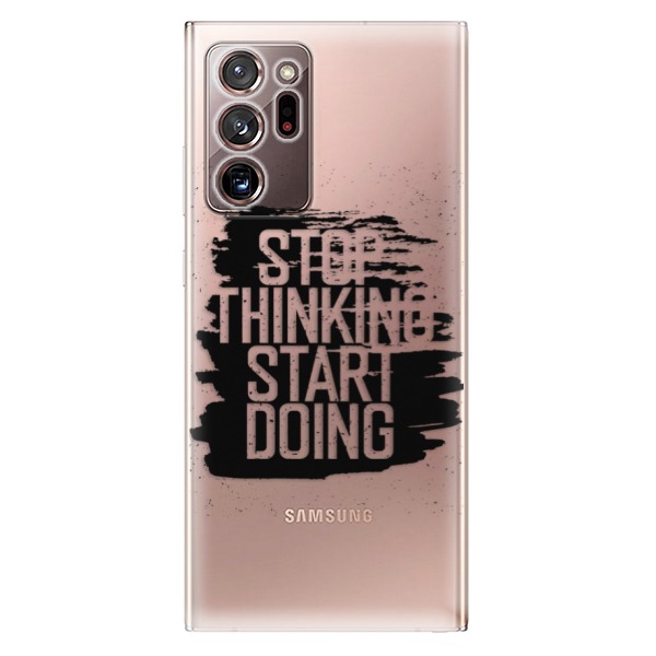 Odolné silikónové puzdro iSaprio - Start Doing - black - Samsung Galaxy Note 20 Ultra