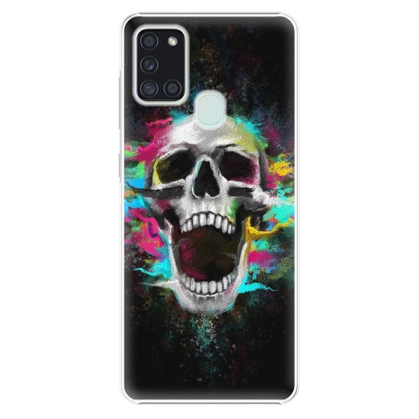 Plastové puzdro iSaprio - Skull in Colors - Samsung Galaxy A21s