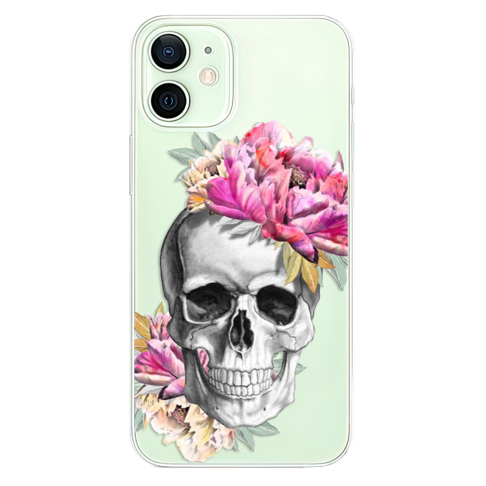 Odolné silikónové puzdro iSaprio - Pretty Skull - iPhone 12 mini