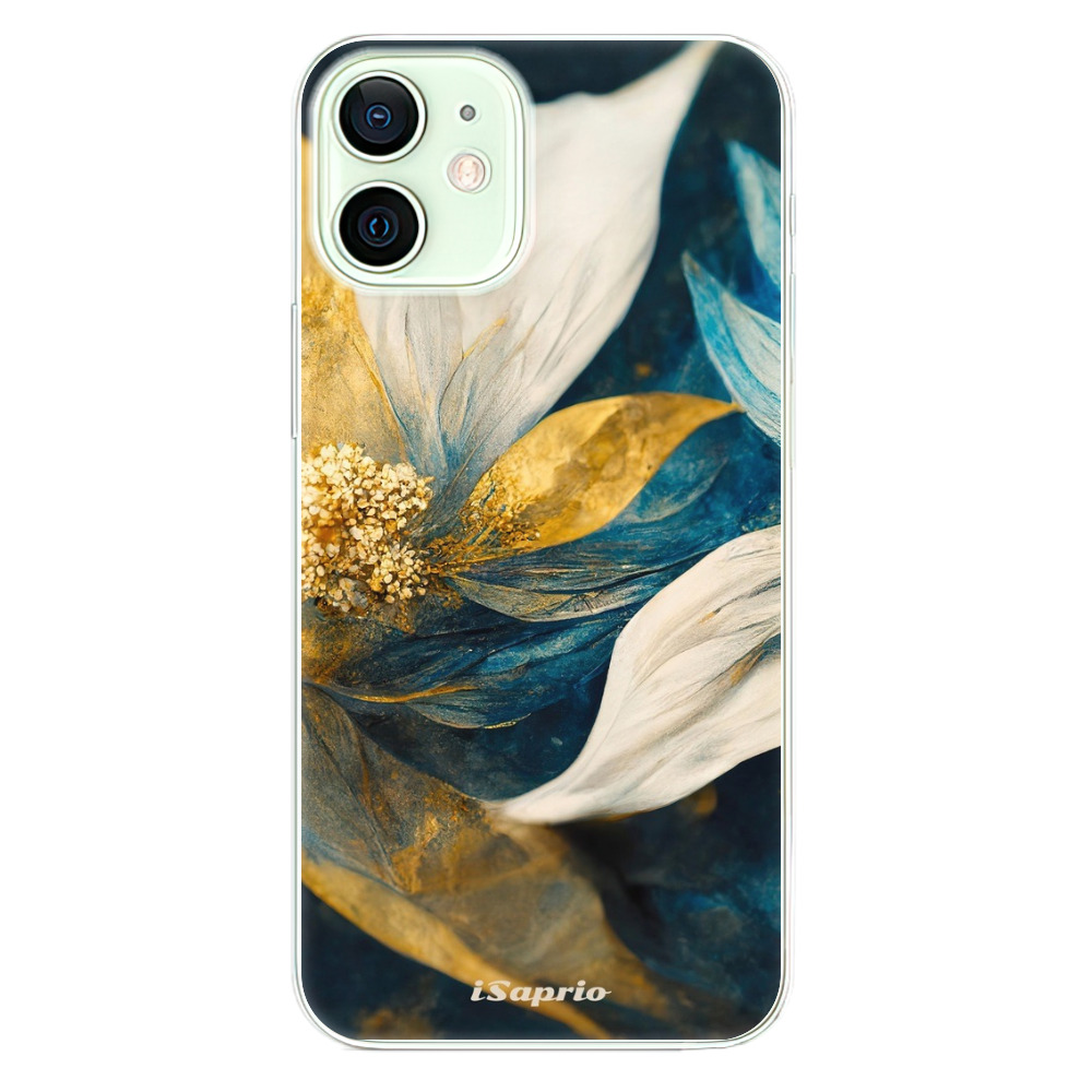 Odolné silikónové puzdro iSaprio - Gold Petals - iPhone 12 mini