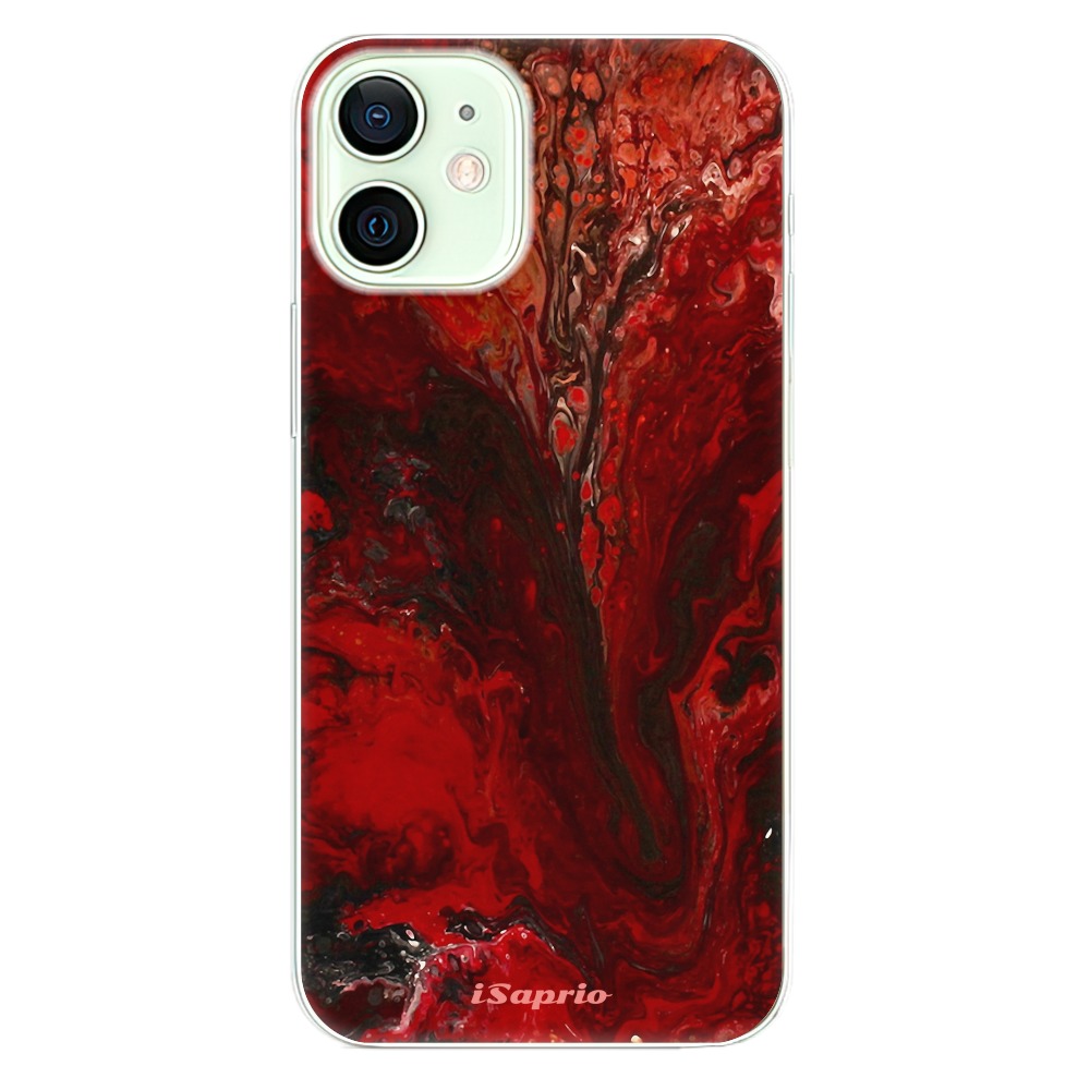 Odolné silikónové puzdro iSaprio - RedMarble 17 - iPhone 12