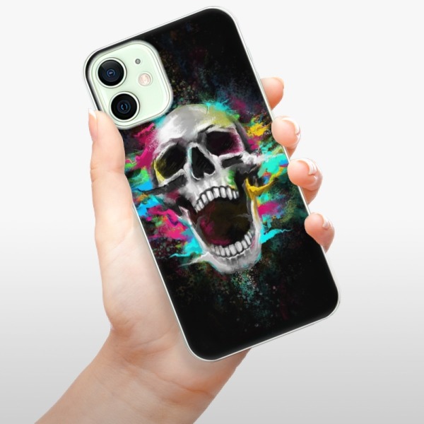 Odolné silikónové puzdro iSaprio - Skull in Colors - iPhone 12