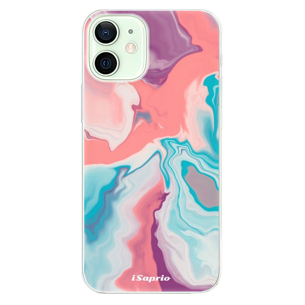 Odolné silikónové puzdro iSaprio - New Liquid - iPhone 12