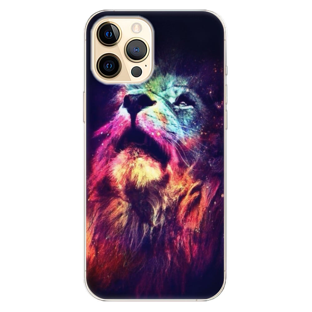 Odolné silikónové puzdro iSaprio - Lion in Colors - iPhone 12 Pro