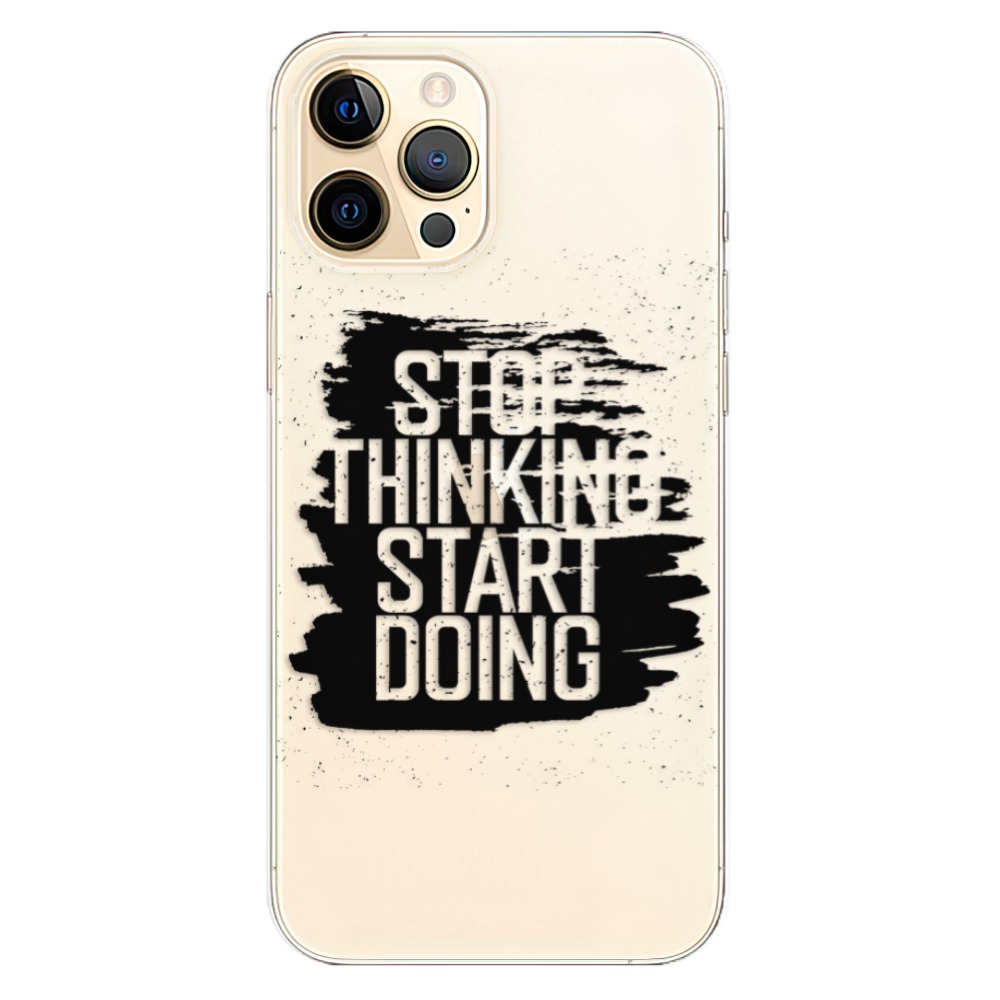 Odolné silikónové puzdro iSaprio - Start Doing - black - iPhone 12 Pro
