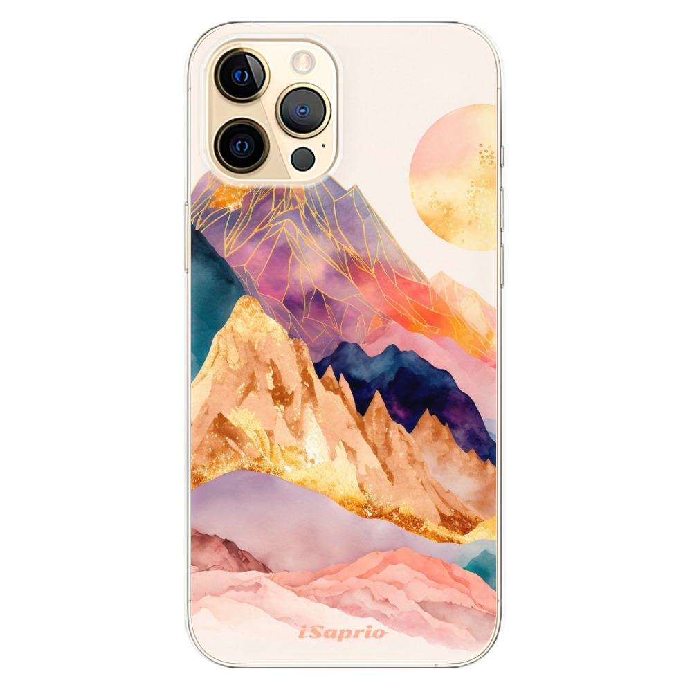 Odolné silikónové puzdro iSaprio - Abstract Mountains - iPhone 12 Pro