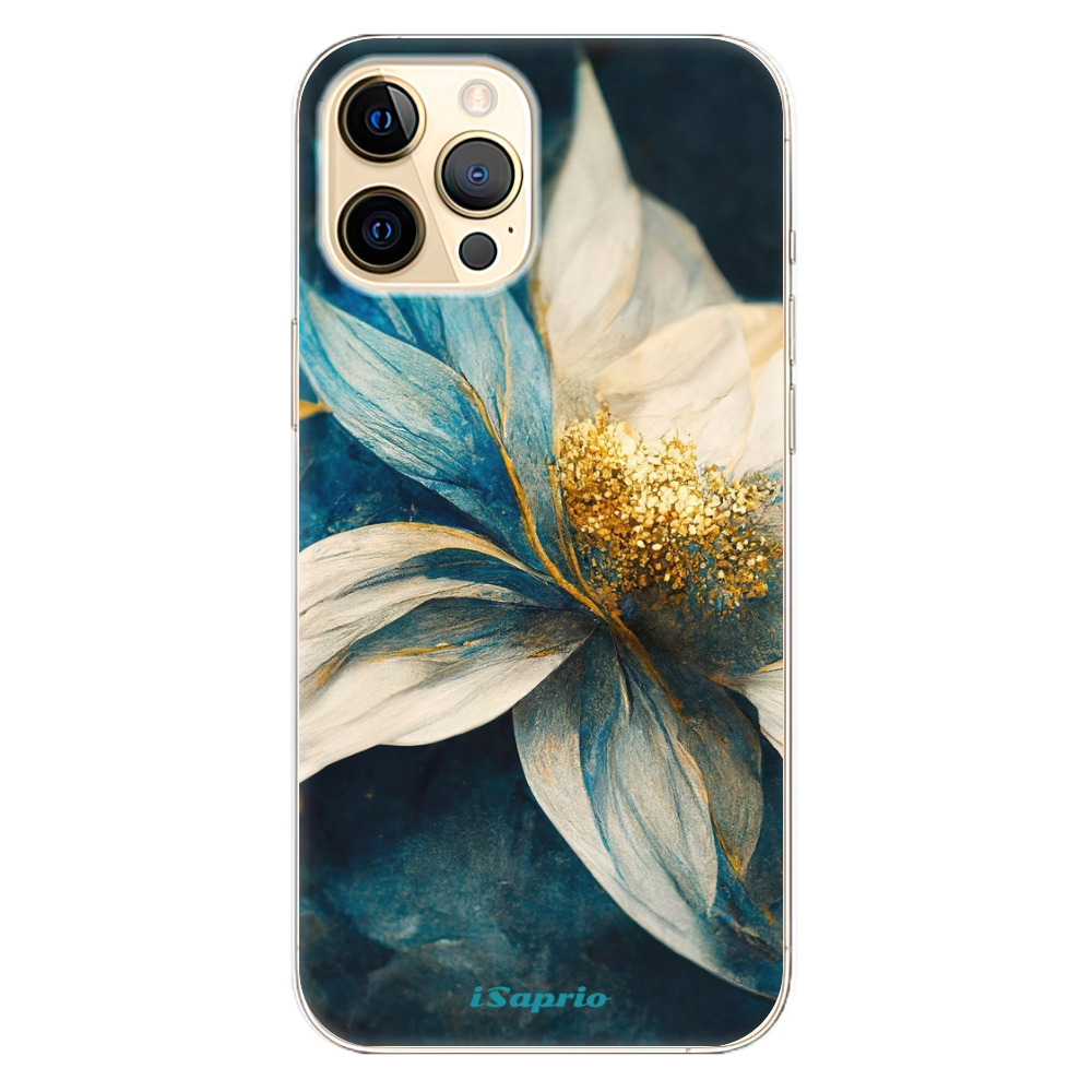 Odolné silikónové puzdro iSaprio - Blue Petals - iPhone 12 Pro Max