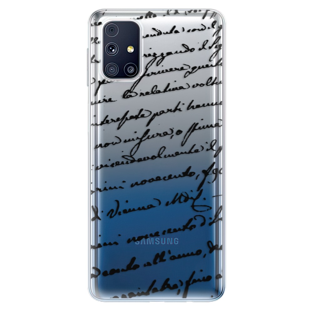 Odolné silikónové puzdro iSaprio - Handwriting 01 - black - Samsung Galaxy M31s