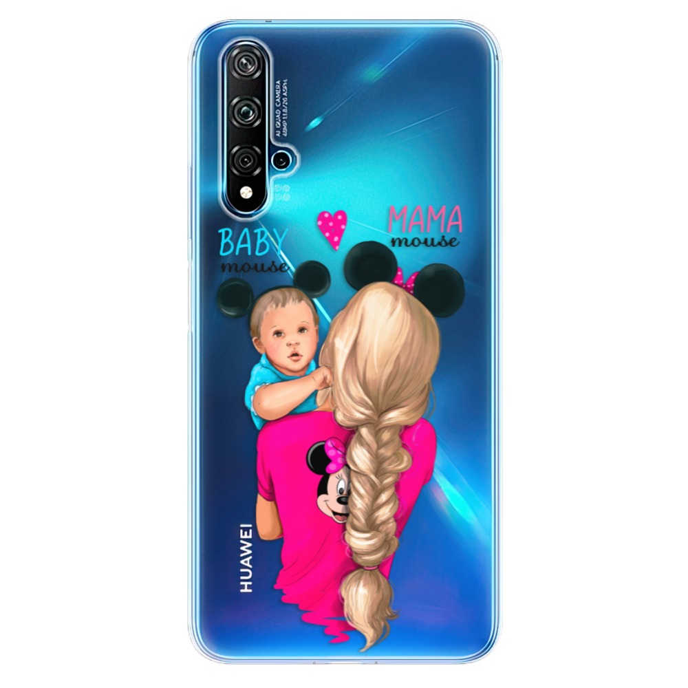 Odolné silikónové puzdro iSaprio - Mama Mouse Blonde and Boy - Huawei Nova 5T