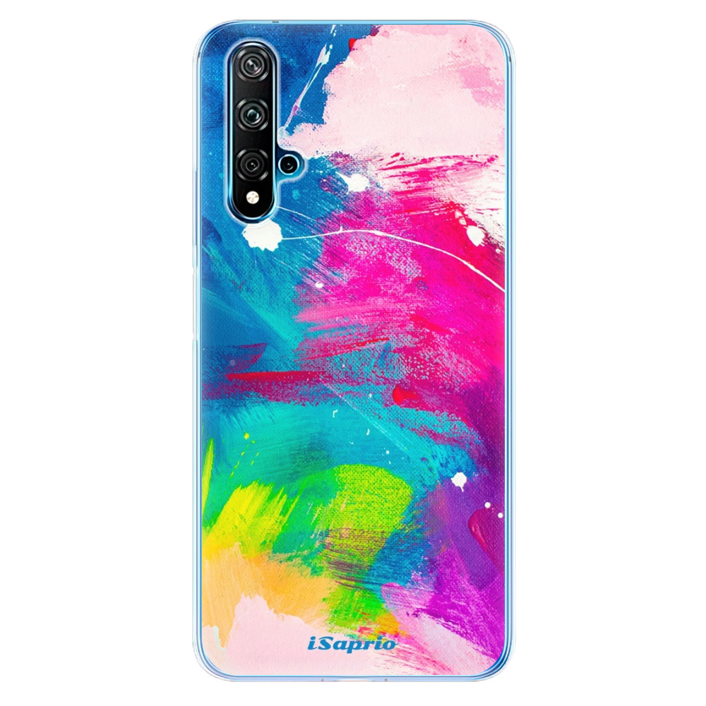 Odolné silikónové puzdro iSaprio - Abstract Paint 03 - Huawei Nova 5T