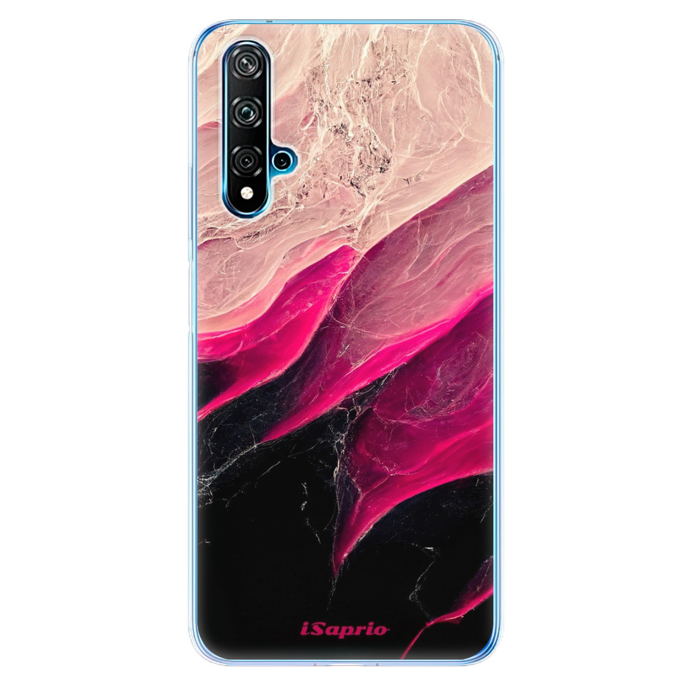 Odolné silikónové puzdro iSaprio - Black and Pink - Huawei Nova 5T