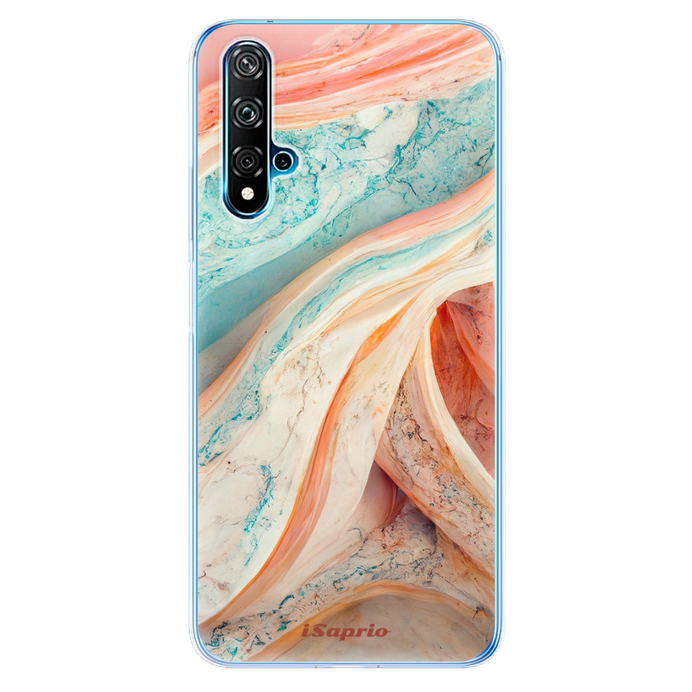 Odolné silikónové puzdro iSaprio - Orange and Blue - Huawei Nova 5T