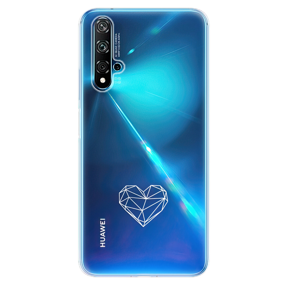 Odolné silikónové puzdro iSaprio - čiré - Digital Love - Huawei Nova 5T