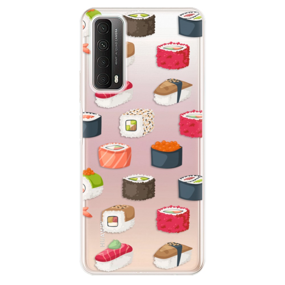 Odolné silikónové puzdro iSaprio - Sushi Pattern - Huawei P Smart 2021