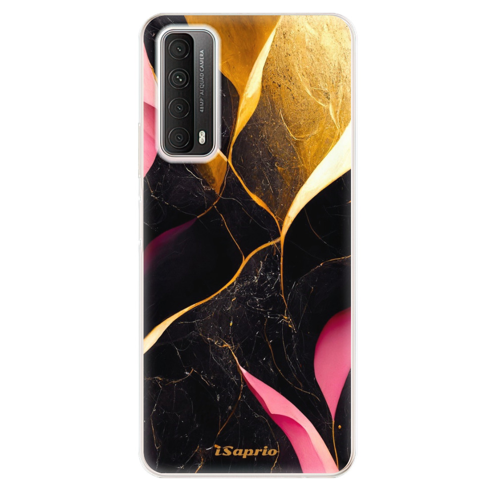 Odolné silikónové puzdro iSaprio - Gold Pink Marble - Huawei P Smart 2021