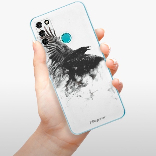 Odolné silikónové puzdro iSaprio - Dark Bird 01 - Honor 9A