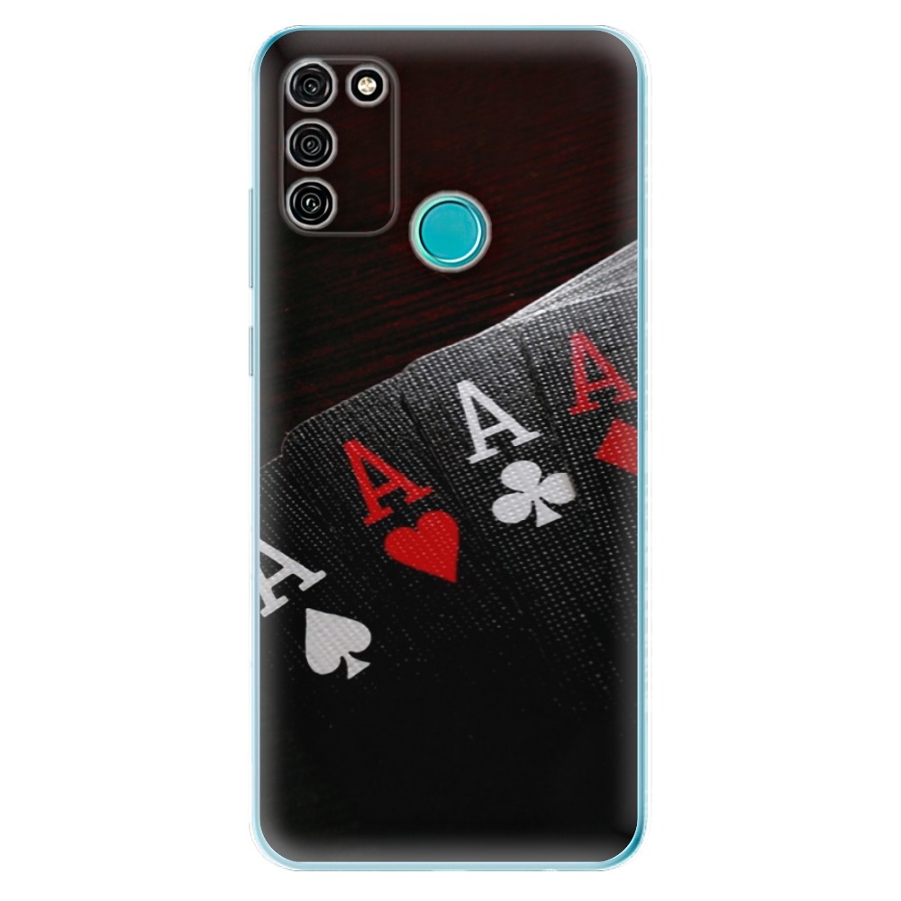 Odolné silikónové puzdro iSaprio - Poker - Honor 9A