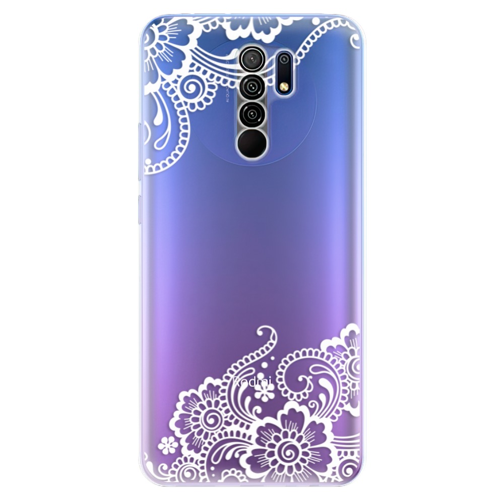 Odolné silikónové puzdro iSaprio - White Lace 02 - Xiaomi Redmi 9