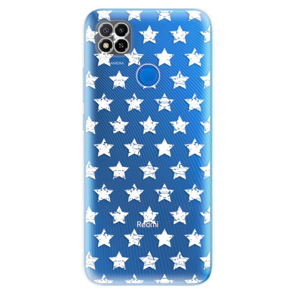 Odolné silikónové puzdro iSaprio - Stars Pattern - white - Xiaomi Redmi 9C