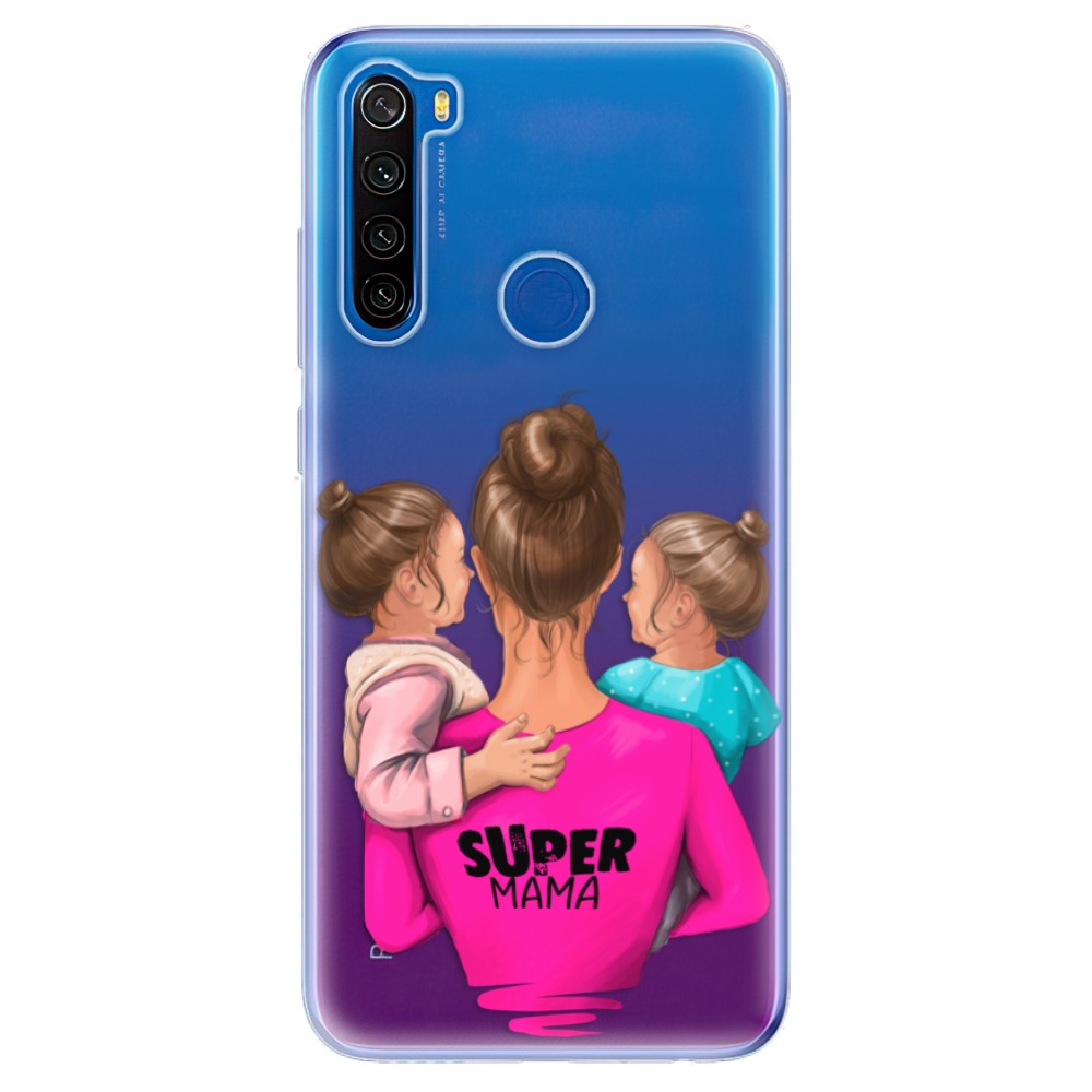 Odolné silikónové puzdro iSaprio - Super Mama - Two Girls - Xiaomi Redmi Note 8T