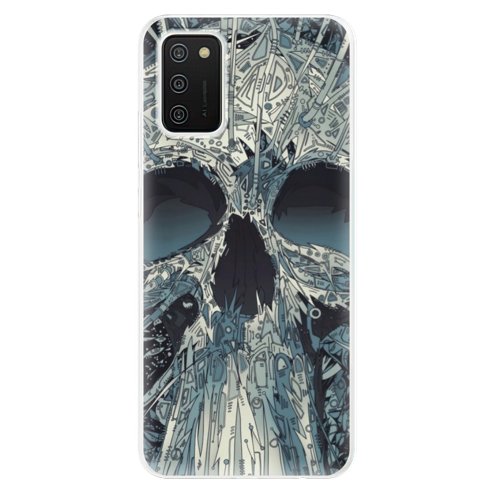 Odolné silikónové puzdro iSaprio - Abstract Skull - Samsung Galaxy A02s