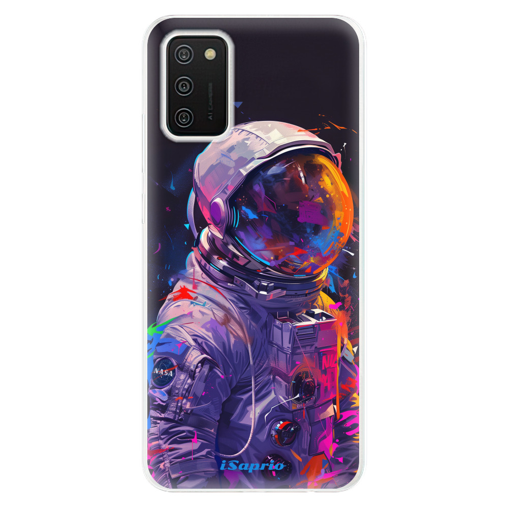 Odolné silikónové puzdro iSaprio - Neon Astronaut - Samsung Galaxy A02s