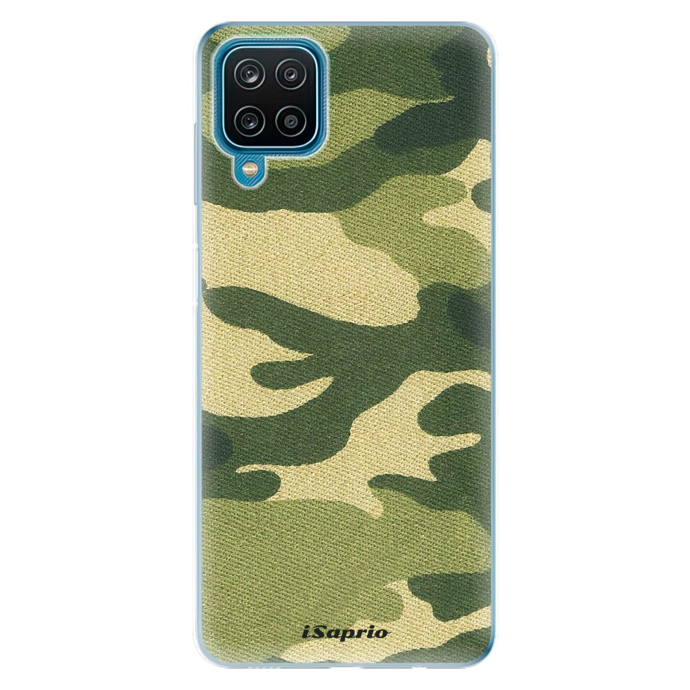 Odolné silikónové puzdro iSaprio - Green Camuflage 01 - Samsung Galaxy A12