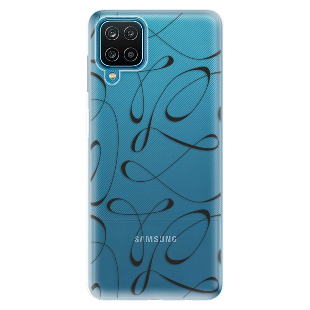 Odolné silikónové puzdro iSaprio - Fancy - black - Samsung Galaxy A12