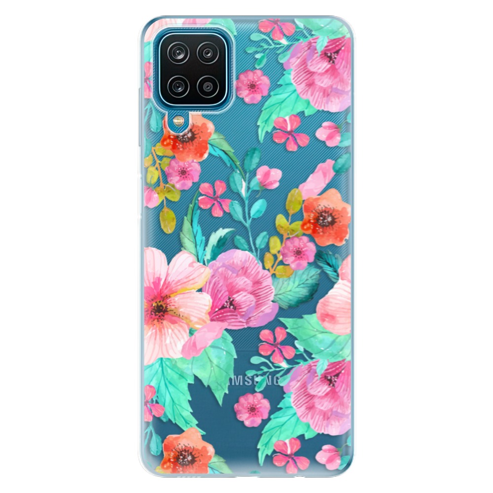 Odolné silikónové puzdro iSaprio - Flower Pattern 01 - Samsung Galaxy A12