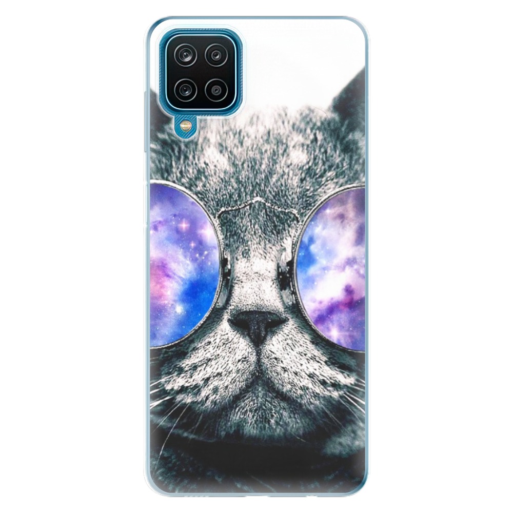 Odolné silikónové puzdro iSaprio - Galaxy Cat - Samsung Galaxy A12