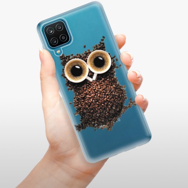 Odolné silikónové puzdro iSaprio - Owl And Coffee - Samsung Galaxy A12