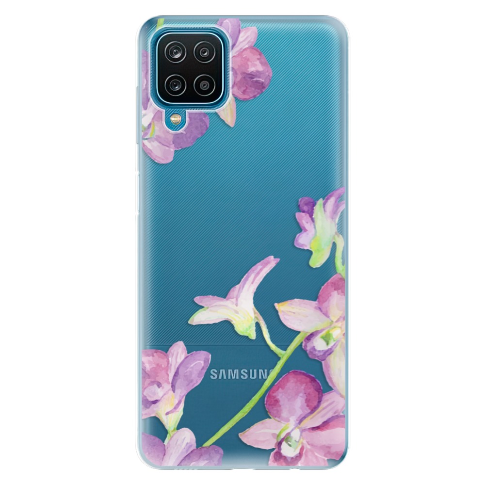 Odolné silikónové puzdro iSaprio - Purple Orchid - Samsung Galaxy A12
