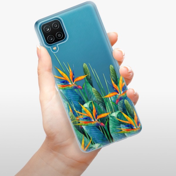Odolné silikónové puzdro iSaprio - Exotic Flowers - Samsung Galaxy A12