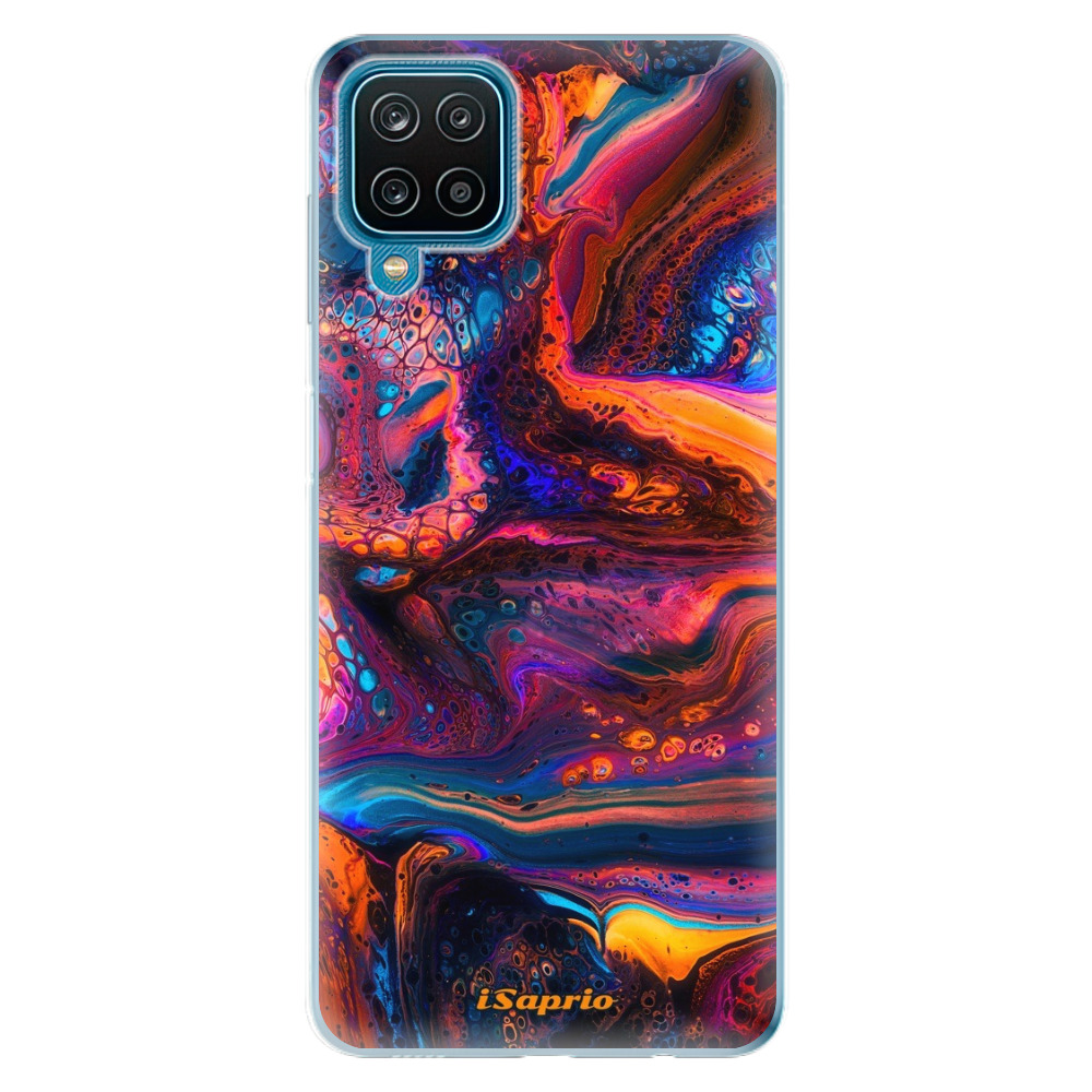 Odolné silikónové puzdro iSaprio - Abstract Paint 02 - Samsung Galaxy A12