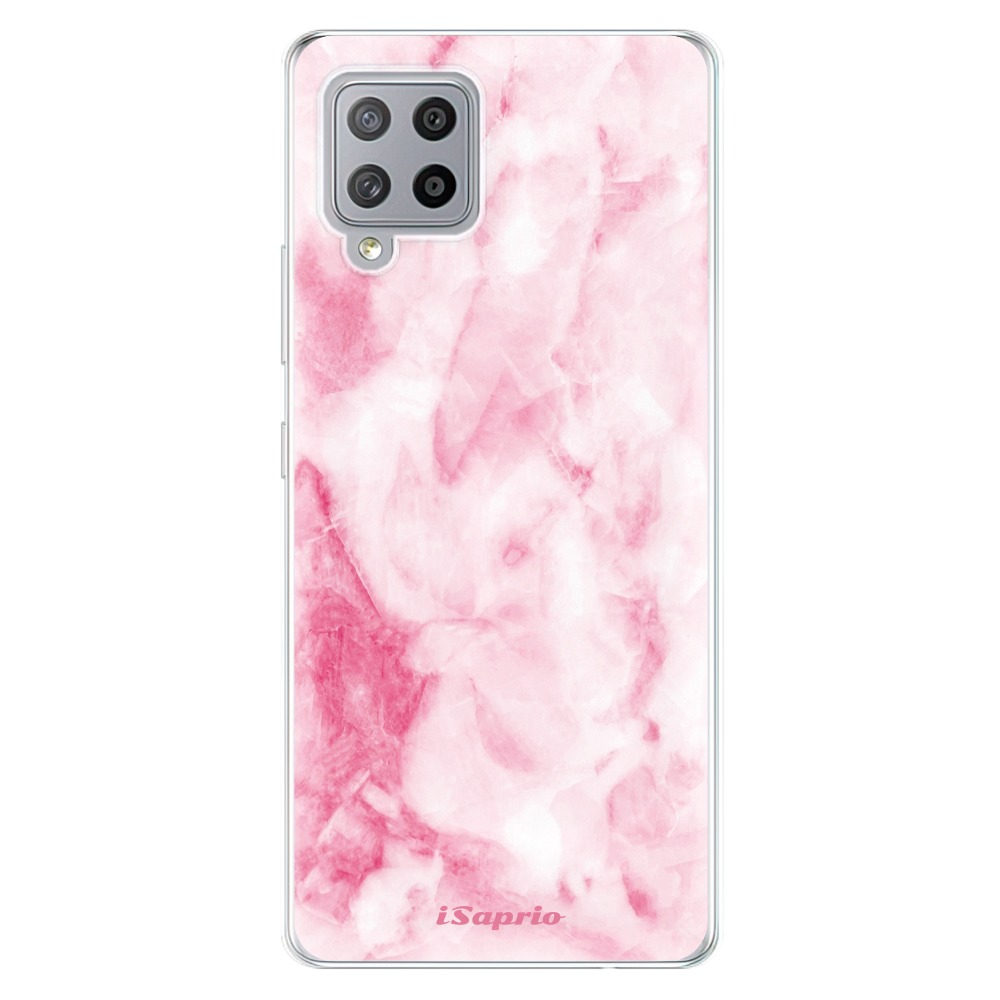 Odolné silikónové puzdro iSaprio - RoseMarble 16 - Samsung Galaxy A42