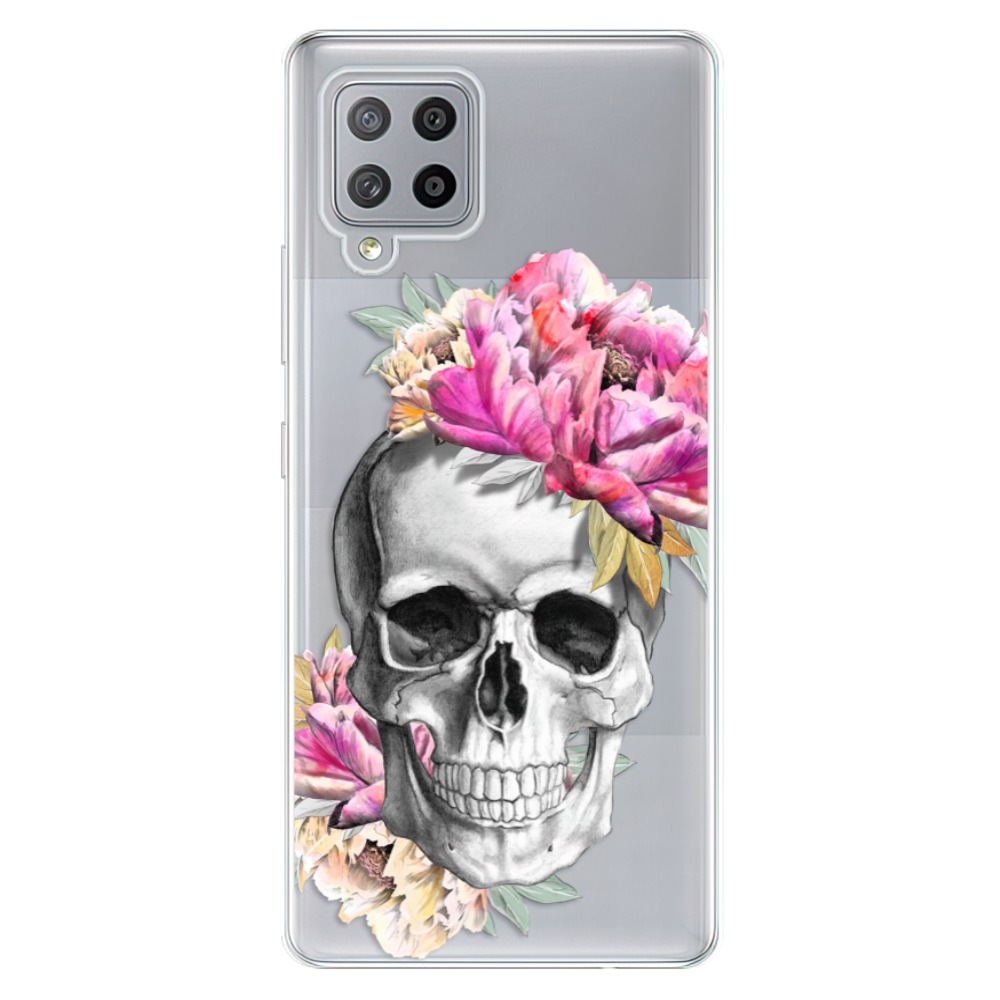 Odolné silikónové puzdro iSaprio - Pretty Skull - Samsung Galaxy A42