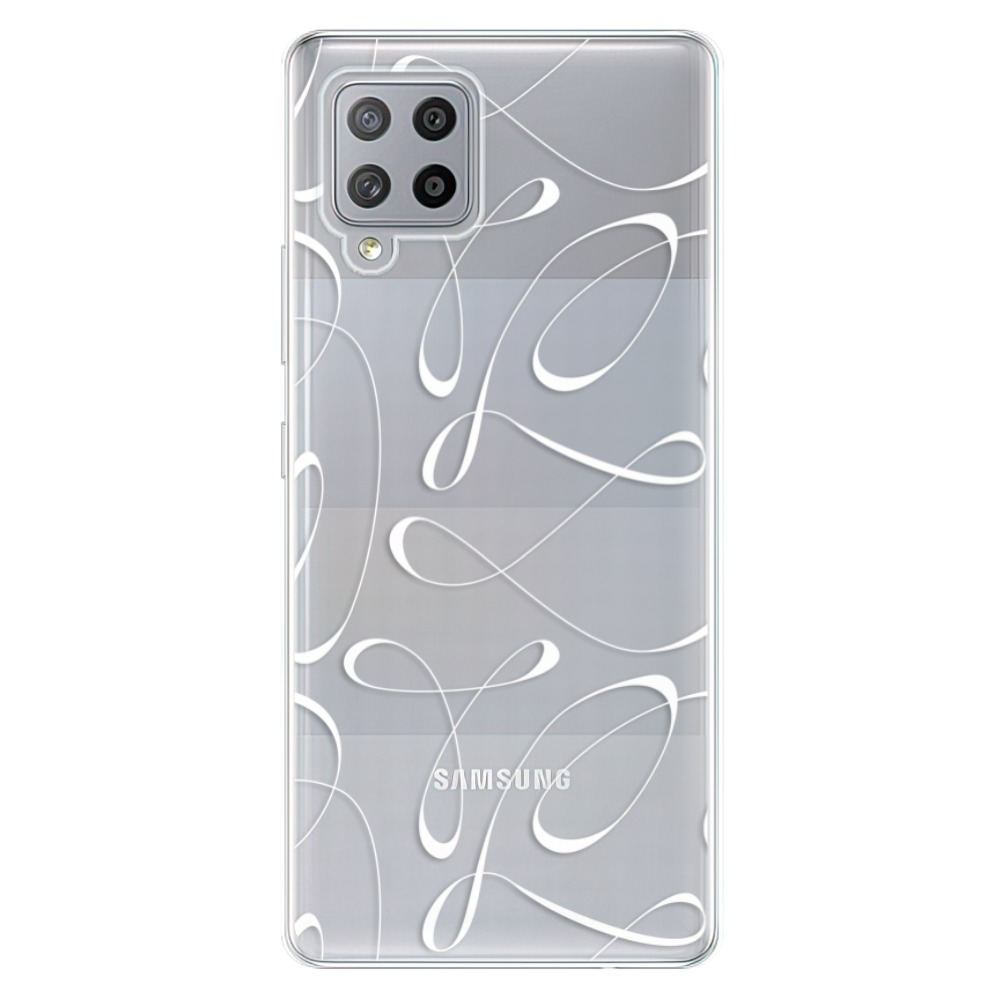 Odolné silikónové puzdro iSaprio - Fancy - white - Samsung Galaxy A42