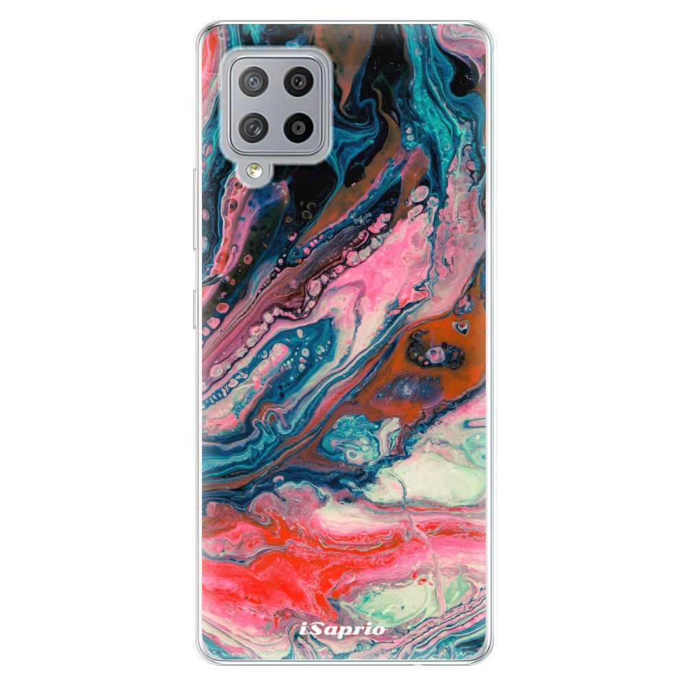 Odolné silikónové puzdro iSaprio - Abstract Paint 01 - Samsung Galaxy A42