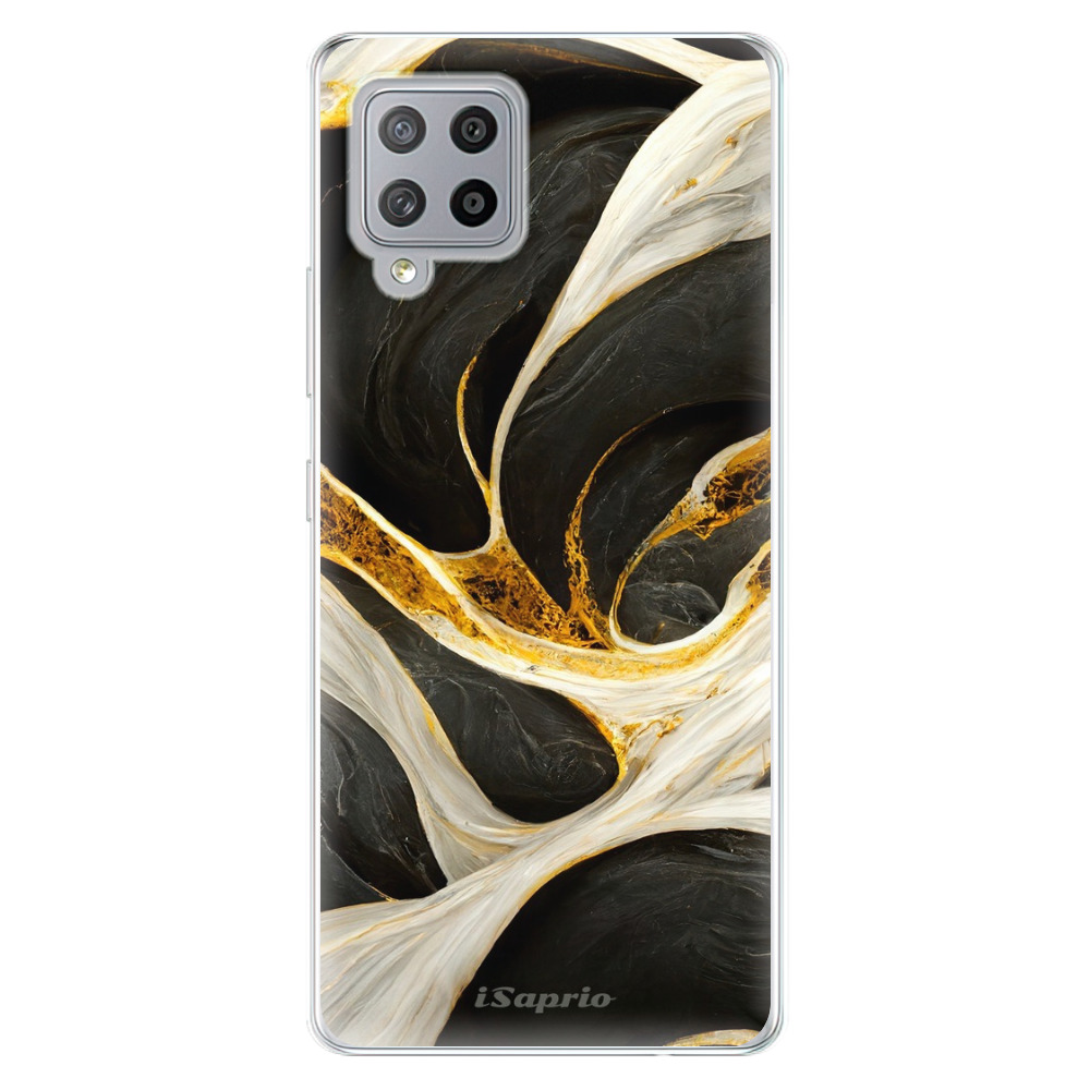 Odolné silikónové puzdro iSaprio - Black and Gold - Samsung Galaxy A42