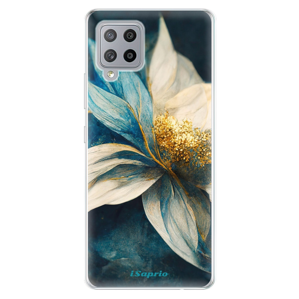 Odolné silikónové puzdro iSaprio - Blue Petals - Samsung Galaxy A42