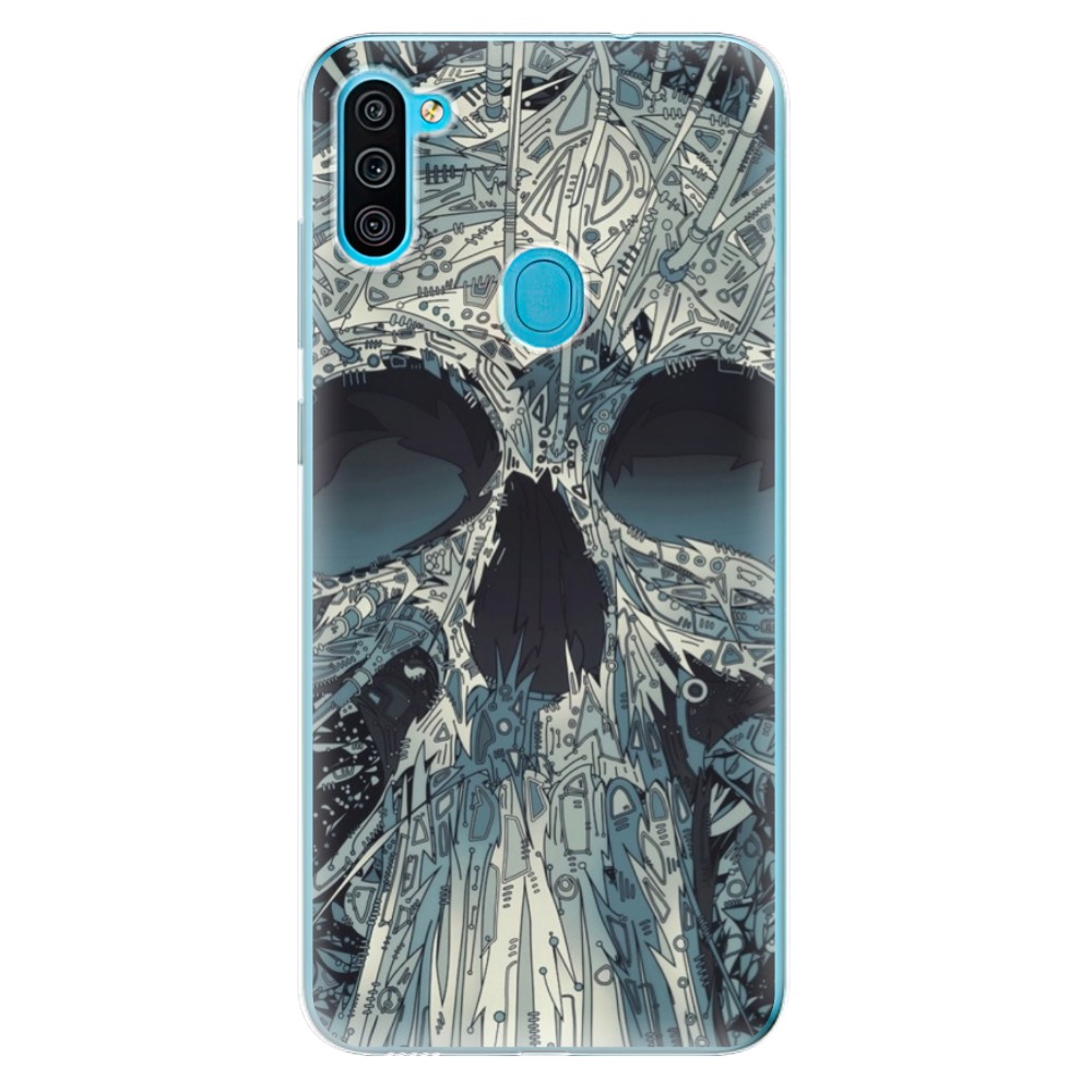 Odolné silikónové puzdro iSaprio - Abstract Skull - Samsung Galaxy M11