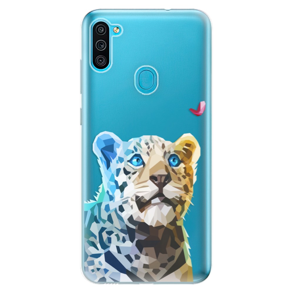 Odolné silikónové puzdro iSaprio - Leopard With Butterfly - Samsung Galaxy M11