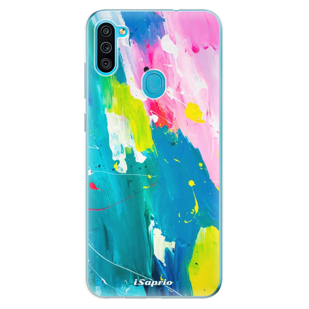 Odolné silikónové puzdro iSaprio - Abstract Paint 04 - Samsung Galaxy M11