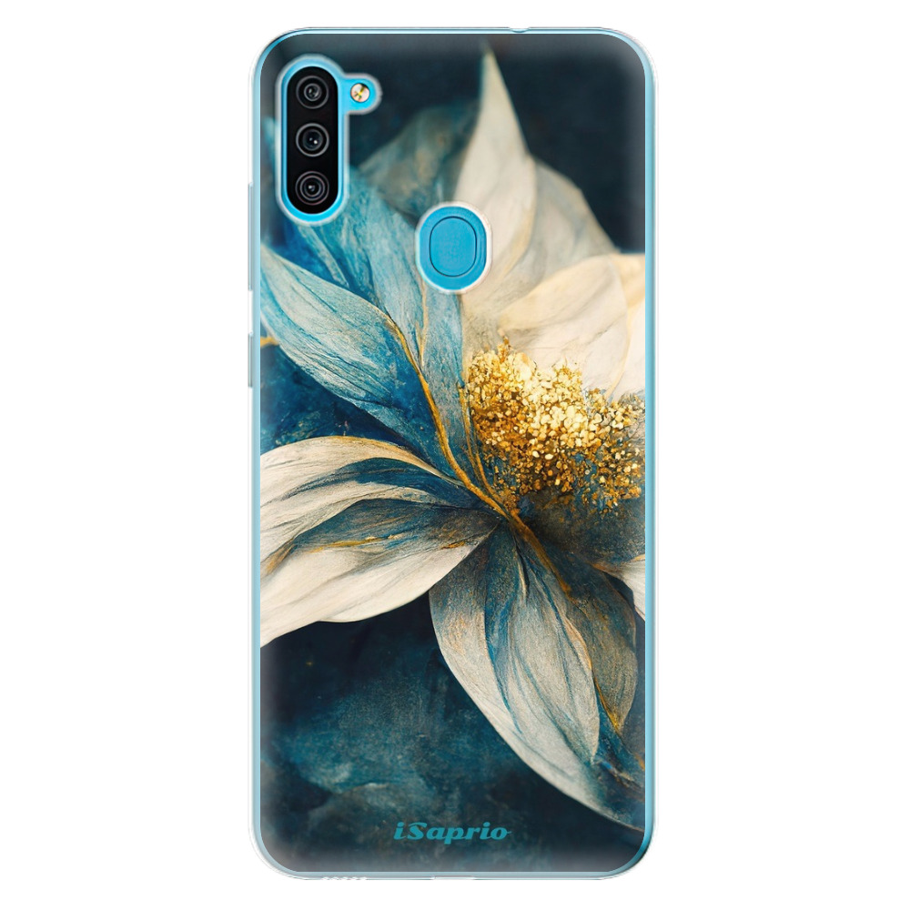 Odolné silikónové puzdro iSaprio - Blue Petals - Samsung Galaxy M11